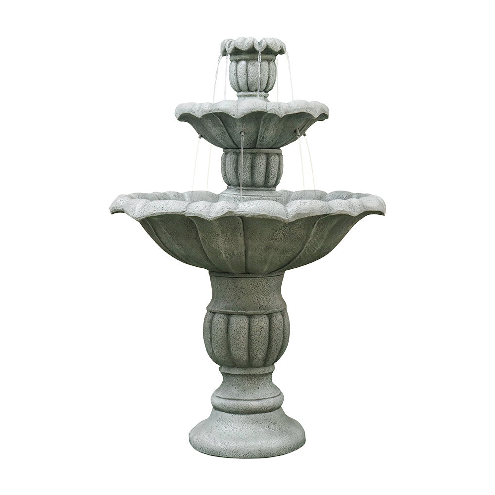 39.3" Outdoor Concrete Floor Water Fountain - Submersible Electric Pump