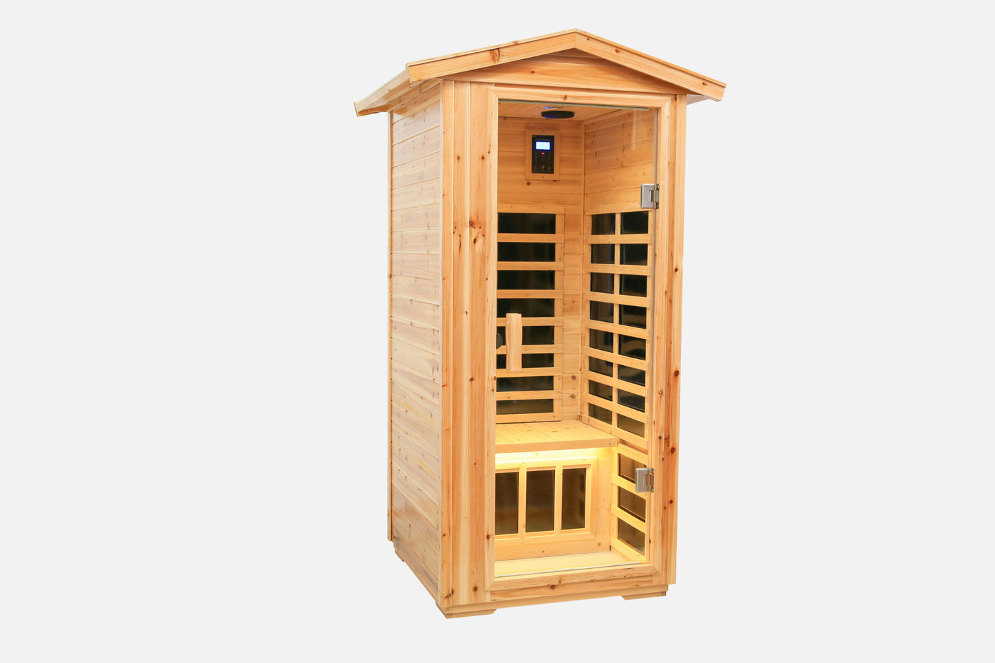 One-Person Far Infrared Outdoor Sauna Room - Fir Wood