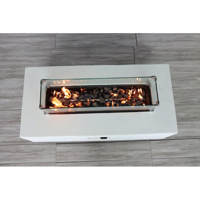 Fiber Reinforced Concrete Outdoor Fire Pit Table