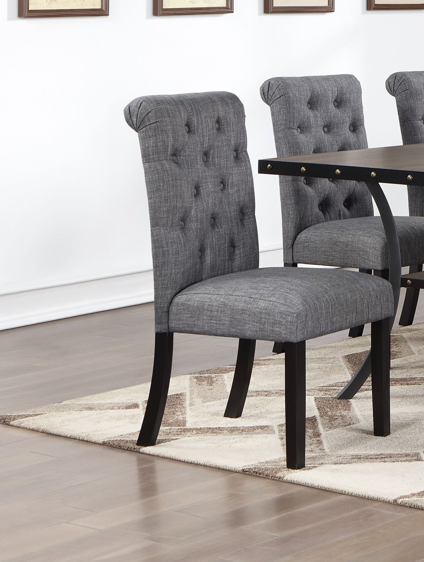 Classic Dining Room Furniture - Wooden Rectangle Dining Table Set