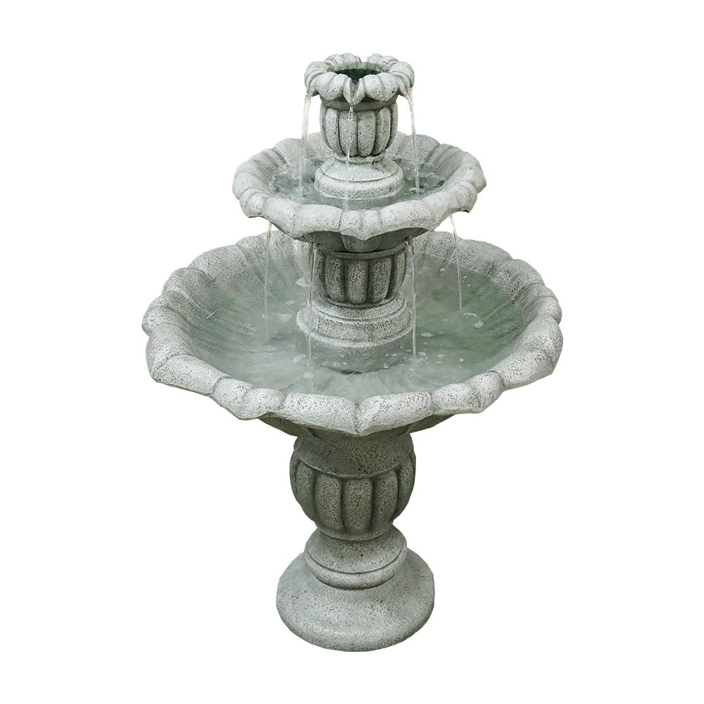 39.3" Outdoor Concrete Floor Water Fountain - Submersible Electric Pump