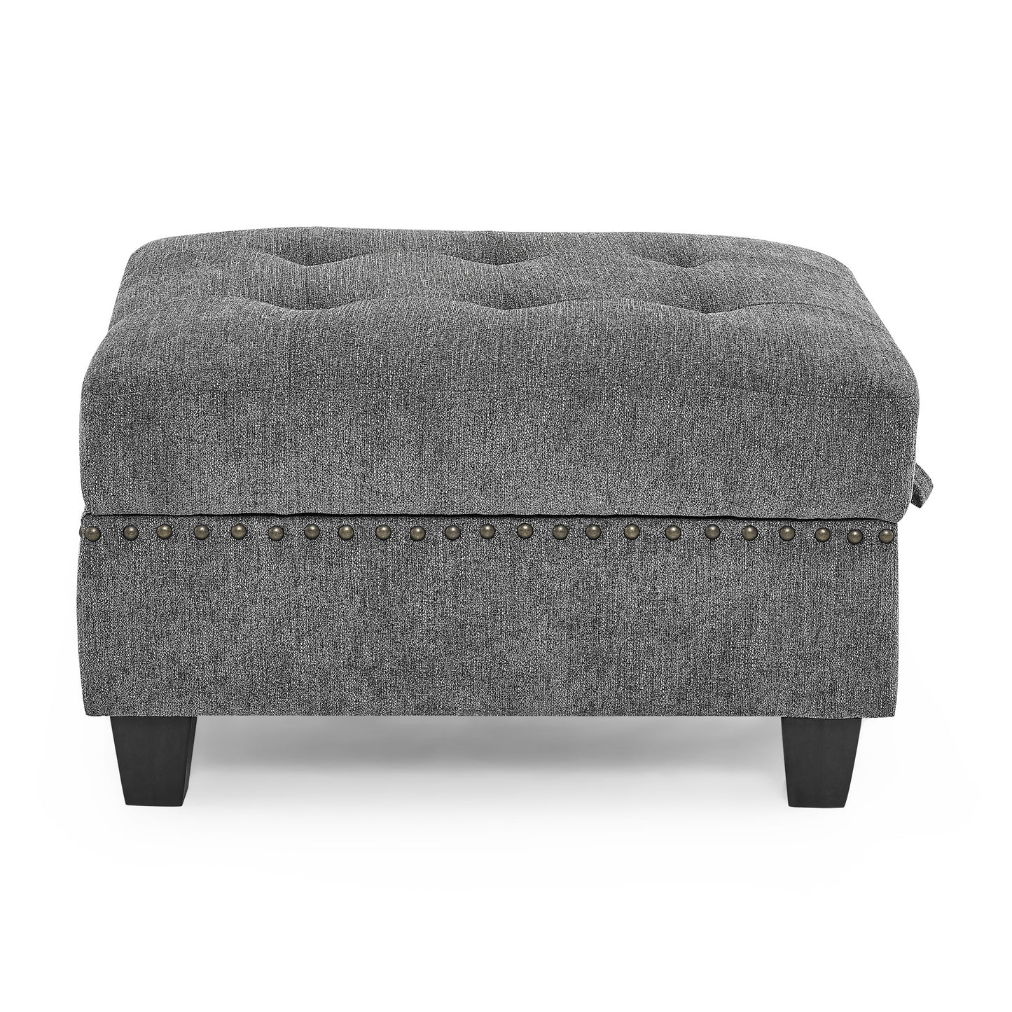U-Shape Modular Sectional Sofa - DIY Combination, 12-Piece Set in Gray