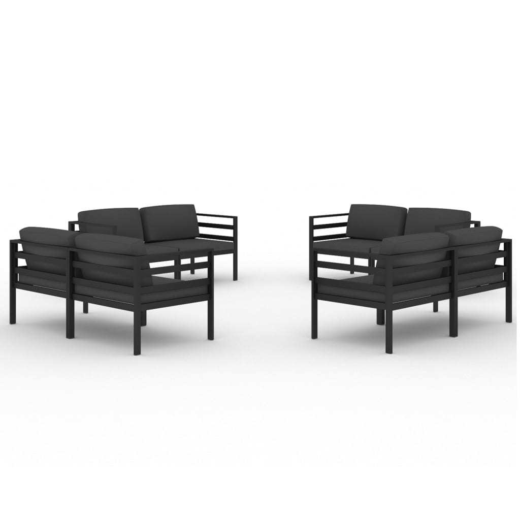 Stylish Aluminum Patio Lounge Set - Modular Design, Comfortable Cushions