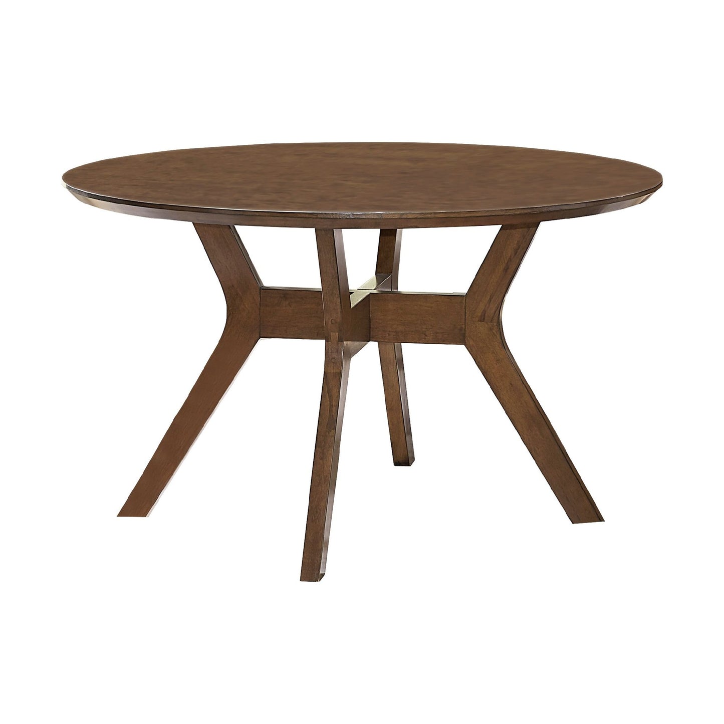 Mid-Century Modern 5pc Round Dining Set - Light Oak Finish