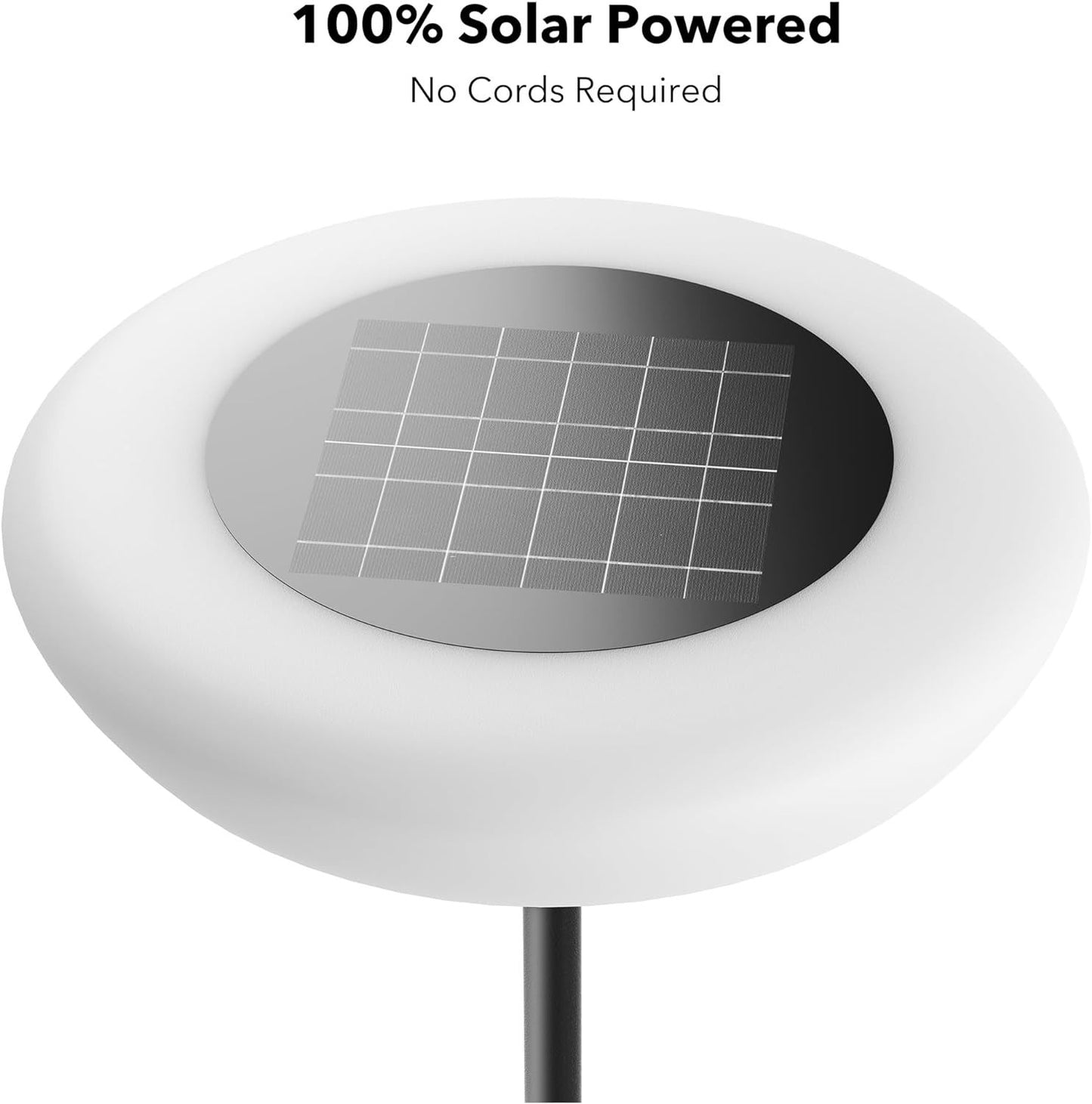 Outdoor Rattan Solar Powered Floor Lamp - IP65 Waterproof LED Light