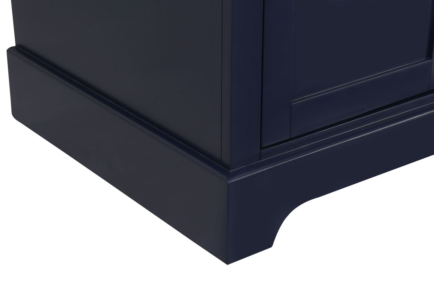 72-Inch Blue Vanity Sink Combo - Marble Countertop & Bathroom Sink Cabinet
