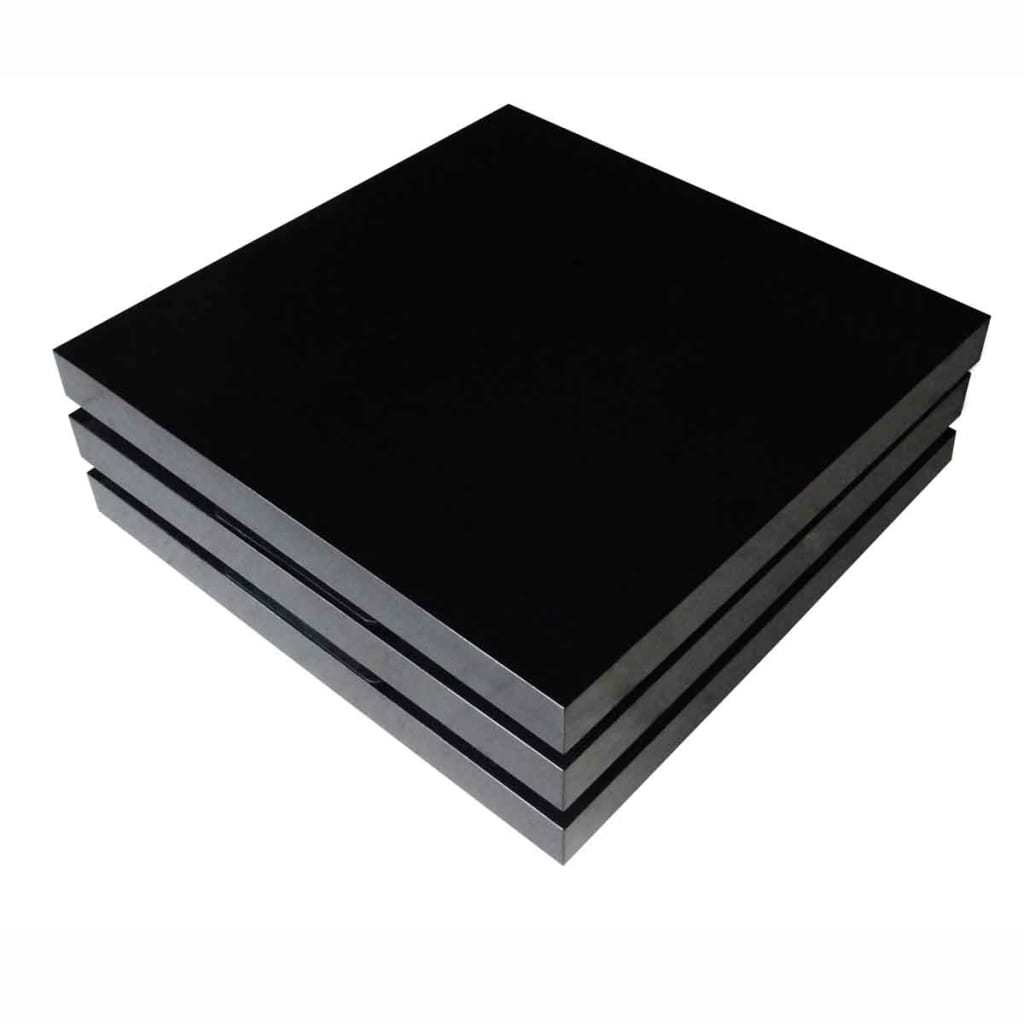3 Tiers Coffee Table High Gloss Black