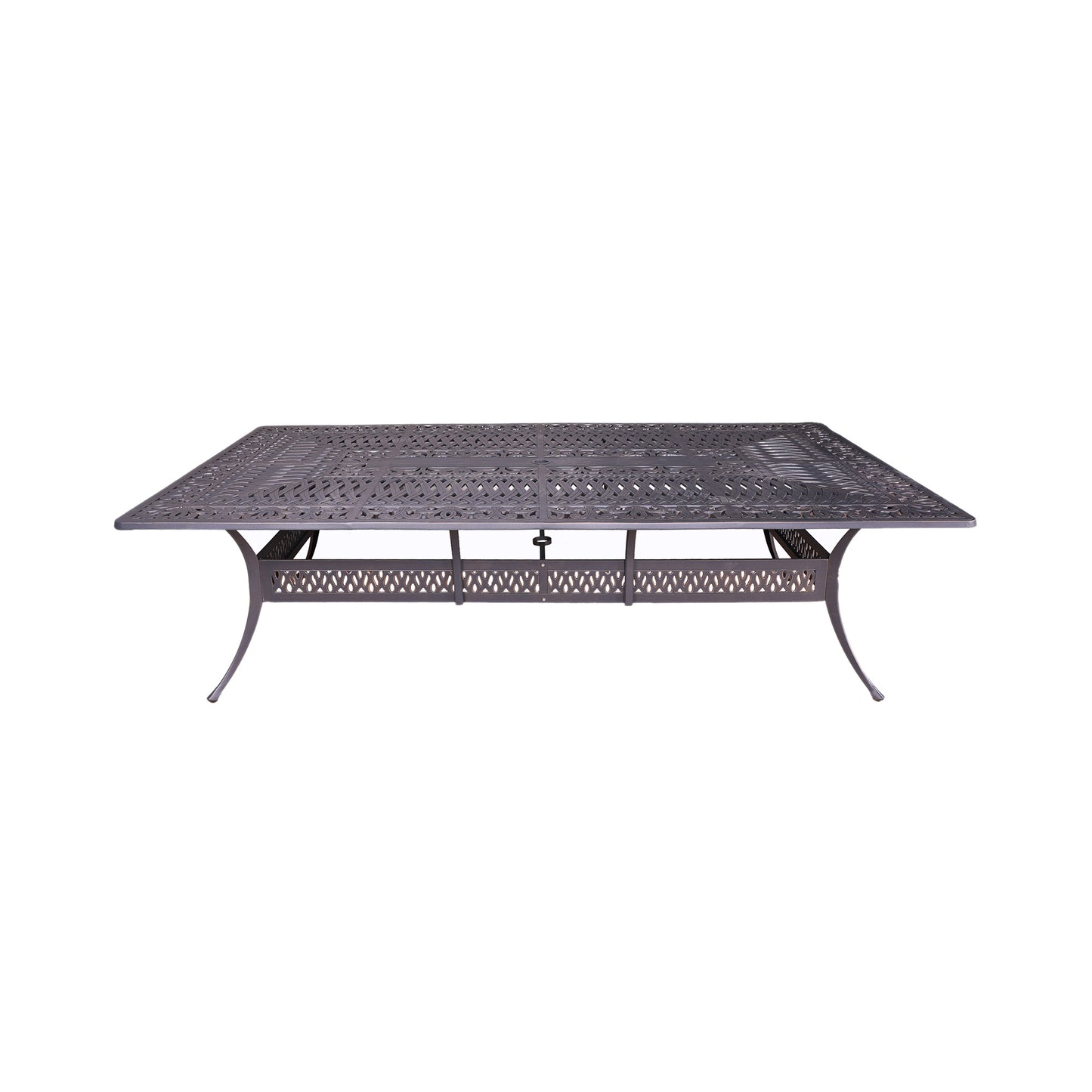 12-Person Aluminum Dining Set with Cushions - Durable Outdoor Elegance