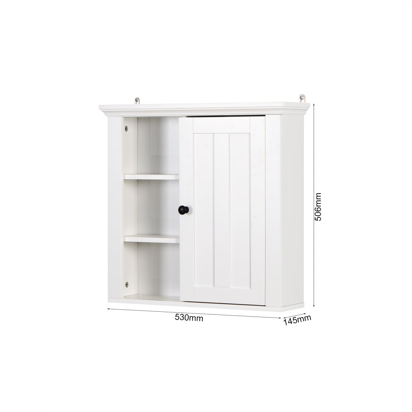 Bathroom Wooden Wall Cabinet with Door - 20.86x5.71x20 Inch