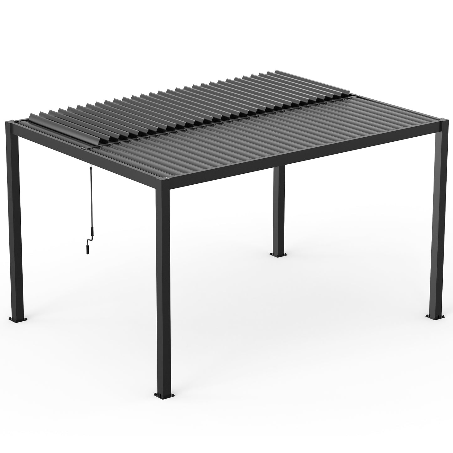 Pergola 10x13FT Aluminum Frame & Louvers