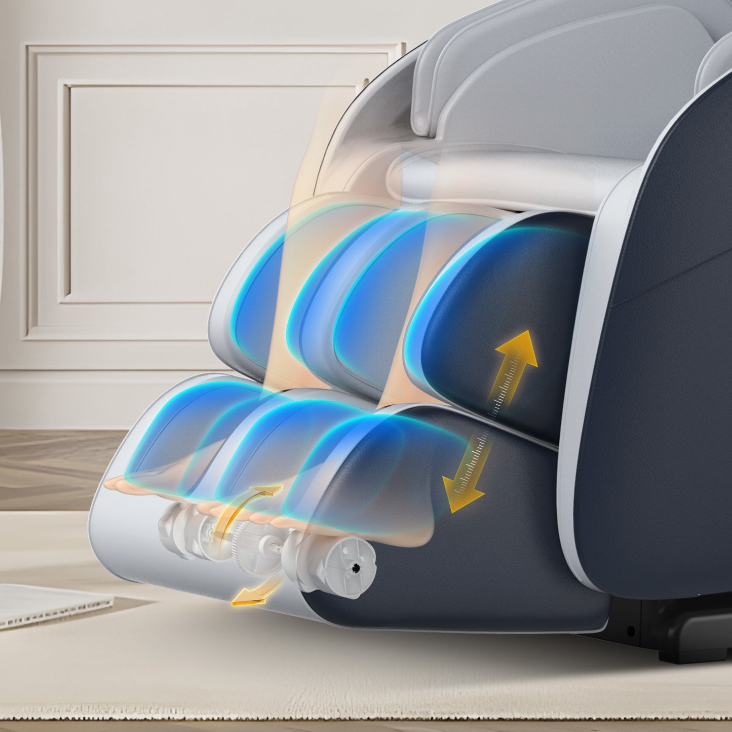 3D Shiatsu Zero Gravity Full Body Massage Chair with Waist Heating