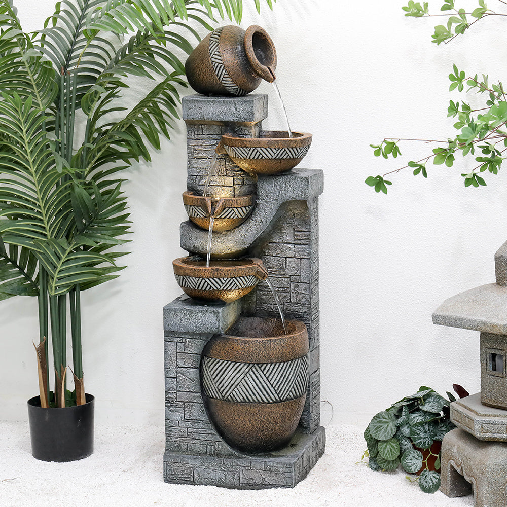 42.5" Garden Water Fountain - Elegant Home Garden Decor
