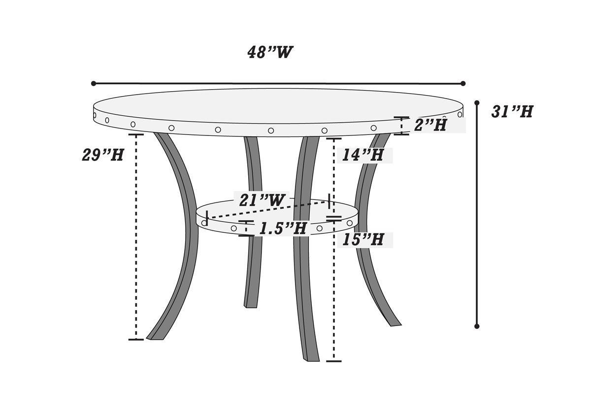 Modern Classic 5pc Dining Set - Natural Wood Round Table & Charcoal Tufted Chairs
