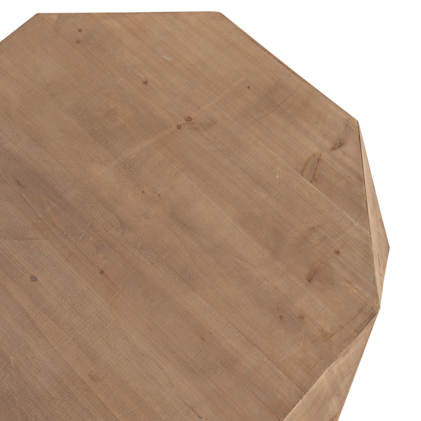 38" American Retro Style Coffee Table with Embossed Pattern Design