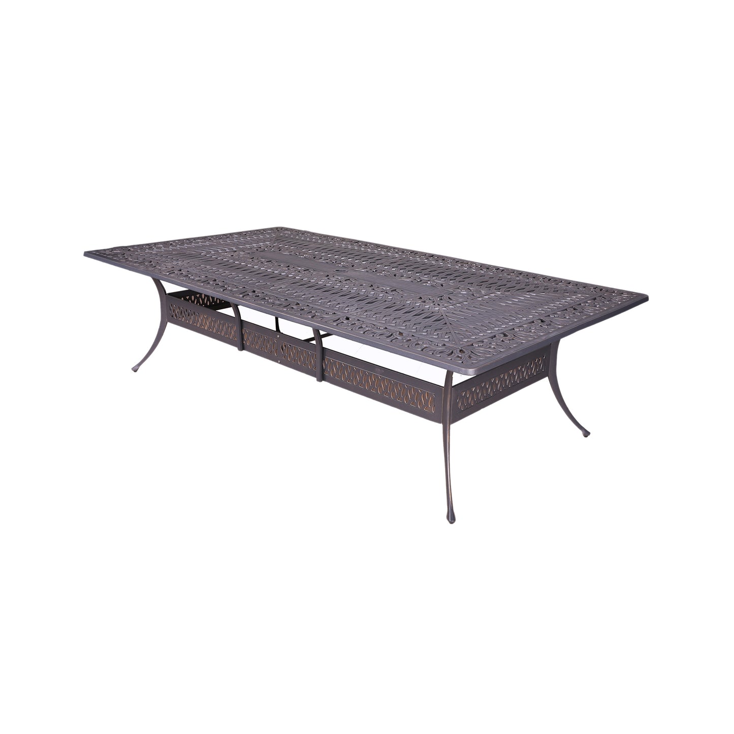 12-Person Aluminum Dining Set with Cushions - Durable Outdoor Elegance