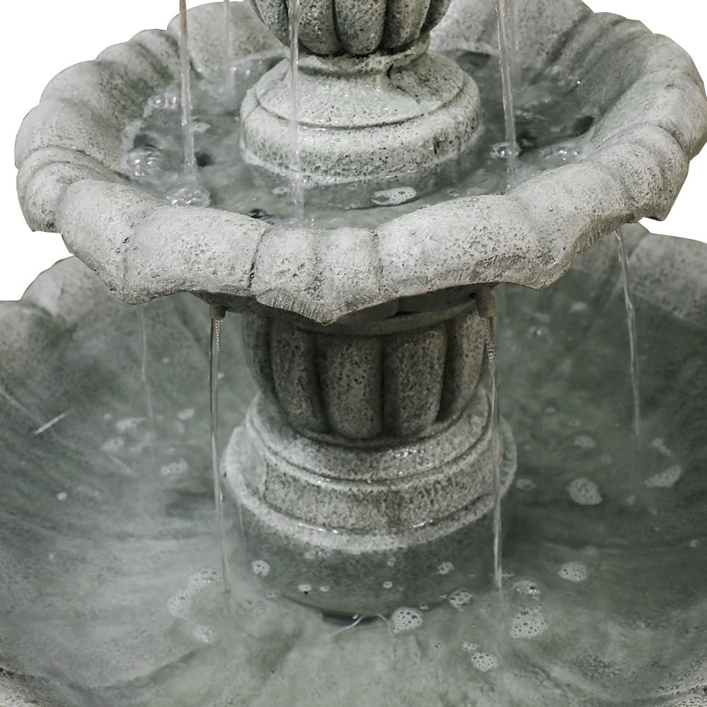 39.3" Outdoor Concrete Floor Water Fountain - Submersible Electric Pump