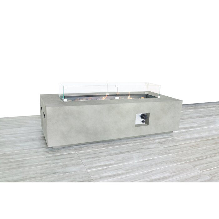 Fiber Reinforced Concrete Outdoor Fire Pit Table