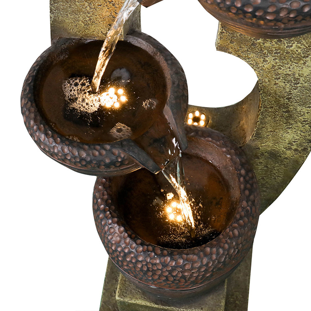 40" Tall Modern Outdoor Fountain - Contemporary Garden & Patio Decor