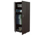 Espresso Finish Wood Wardrobe With Two Doors