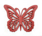 23" X 19" Red Butterfly Wood Hanging Dimensional Sculpture