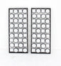 Set of Two 30" X 12" Bronze Mirrored Metal Abstract Wall Decor
