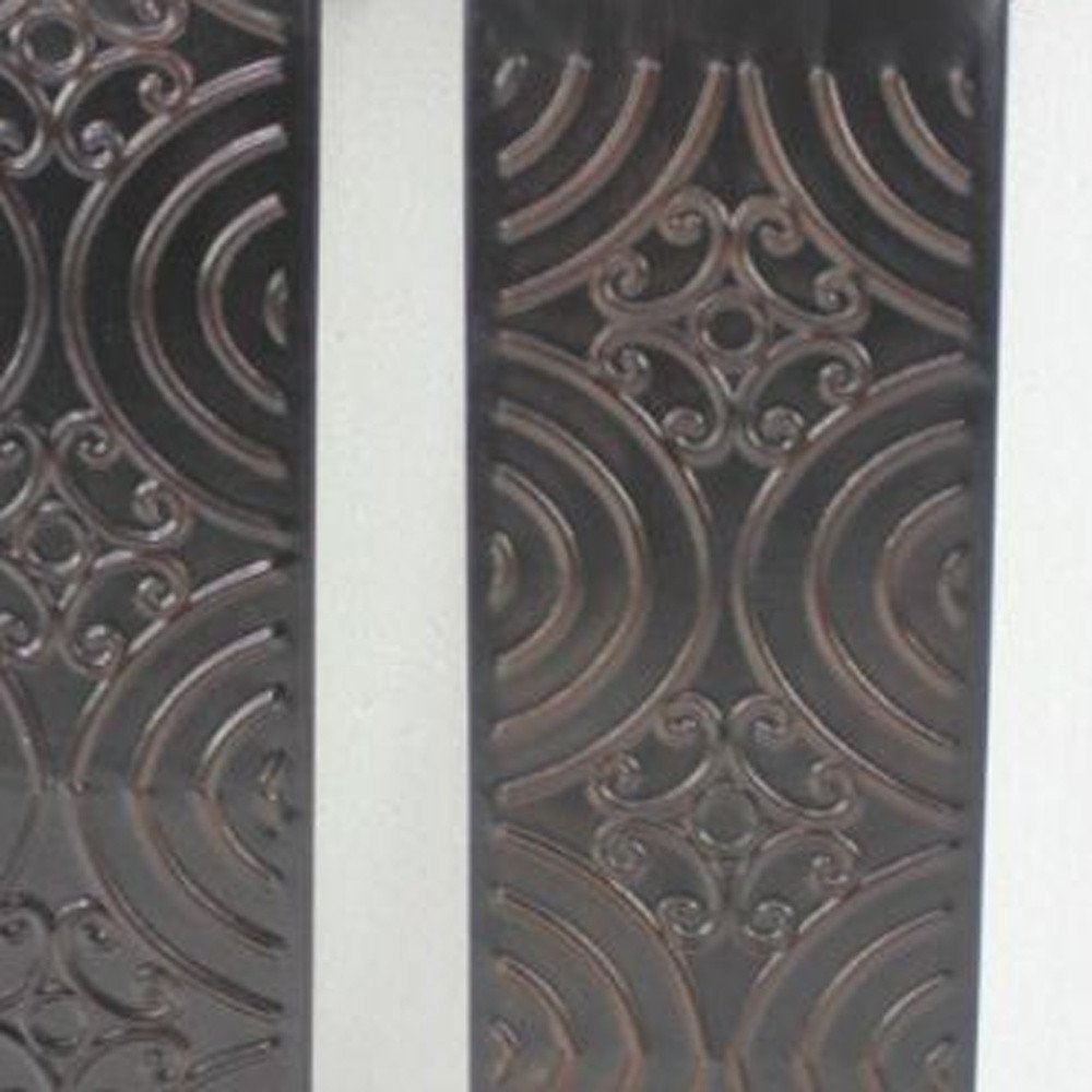 5" X 5" X 23.25" Brown, Vintage, Metal - Wall Candle Holder Sconce Set