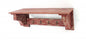 30" Black Distressed Wood Four Hook Wall Mounted Hanging Coat Rack