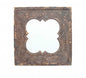 36" Bronze Square Wood Framed Accent Mirror