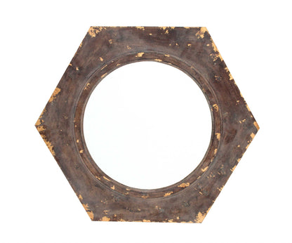 Bronze Hexagon Accent Mirror