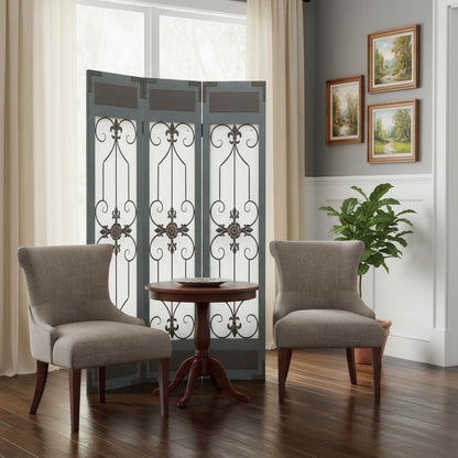 60 X 72 Blue Wood Metal  Screen