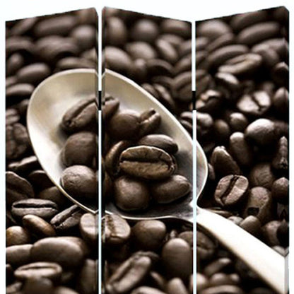 48" X 72" Multi Color Wood Canvas Coffee Time  Screen