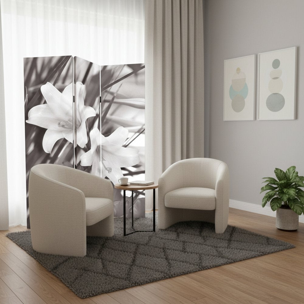 48" X 72" Multi Color Wood Canvas  Screen