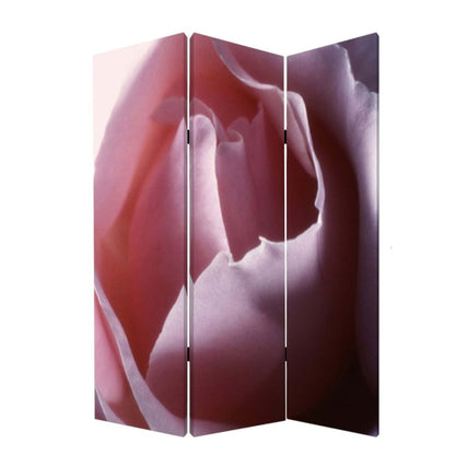48 X 72 Multi Color Wood Canvas Rose  Screen