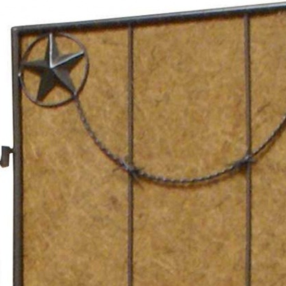 60 X 72 Brown Metal Lone Star - Screen
