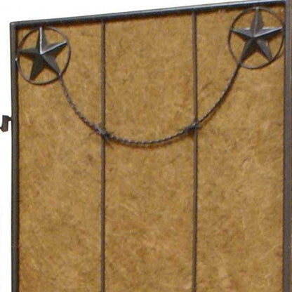 60 X 72 Brown Metal Lone Star - Screen