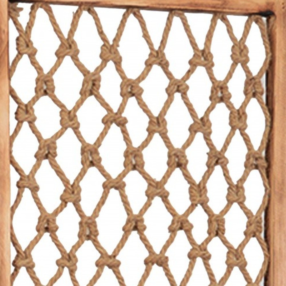 60 X 69 Natural Rope Wooden  Screen