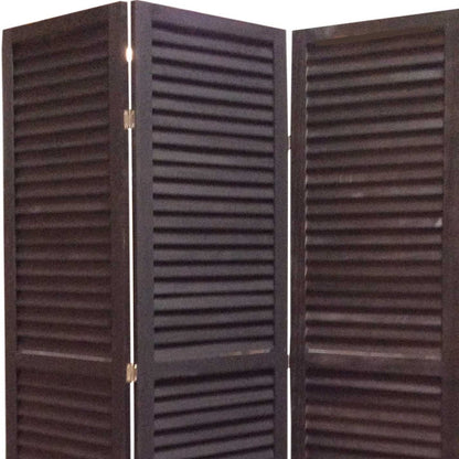 48 X 67 Black Wood Shutter - Screen
