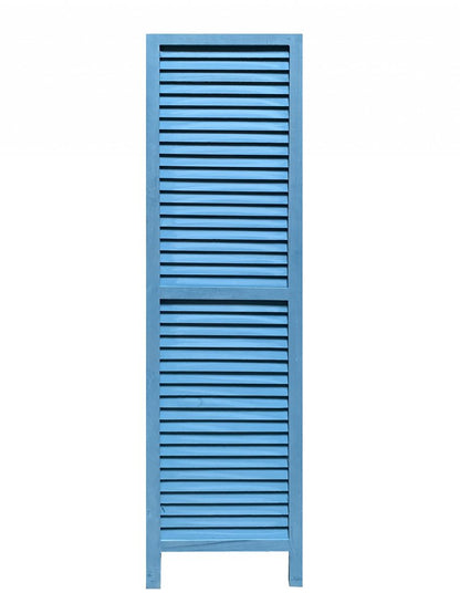 67" Black Wood Folding Three Panel Screen Room Divider