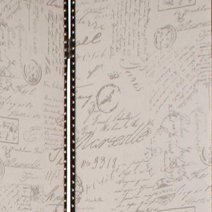 84 X 84 Bronze Wood & Fabric  Screen