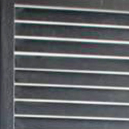 67" Black Wood Folding Three Panel Screen Room Divider