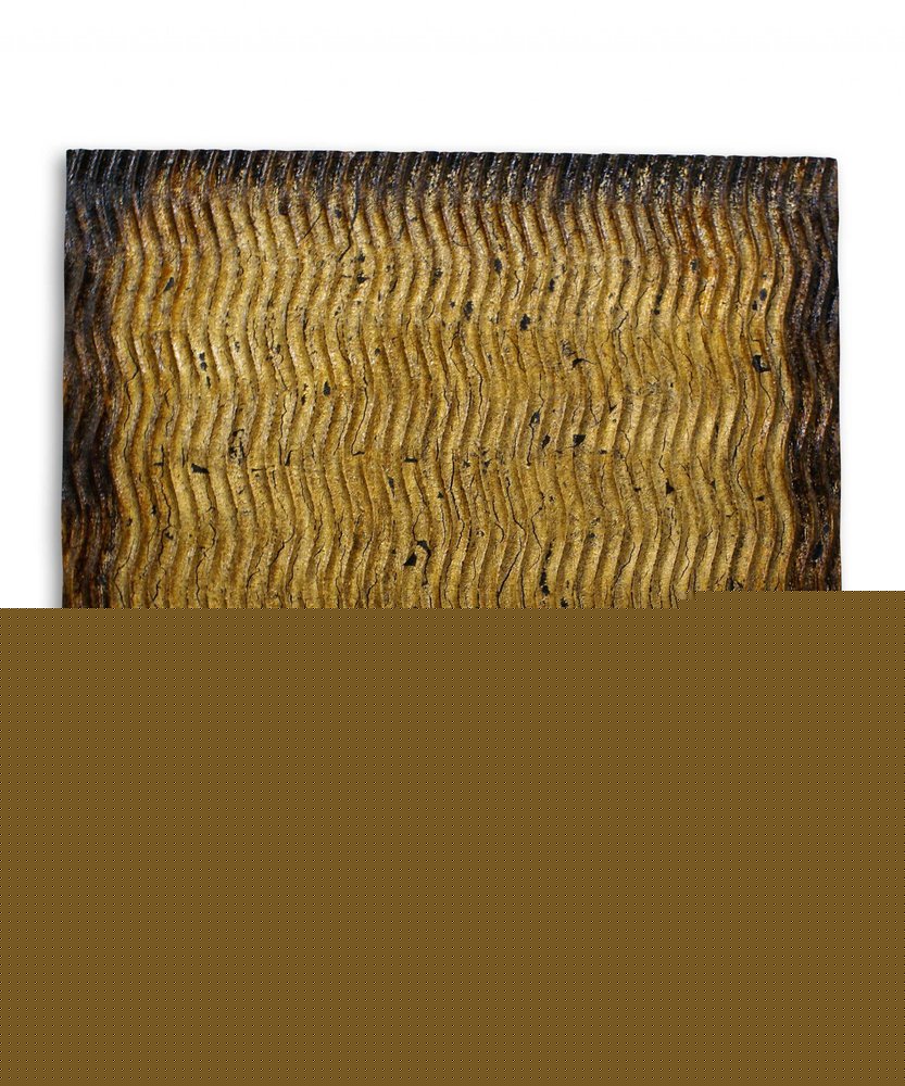 24" X 24" X 1" Raw Wood Look Silver Finish Square Wall Art Medium