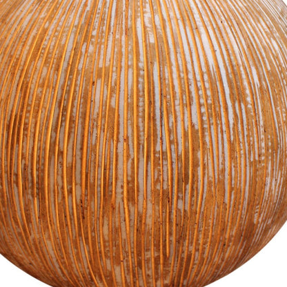 1 X 16 X 14 Sandstone Ribbed Finish Outdoor Light - Ball
