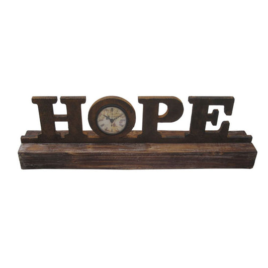 Brown Wood Decor Clock