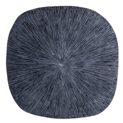 29" X 29" X 2" Gray, Sandstone, Ribbed, Square - Wall Decor