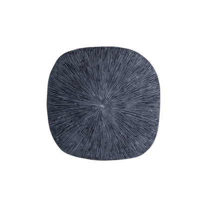 29" X 29" X 2" Gray, Sandstone, Ribbed, Square - Wall Decor