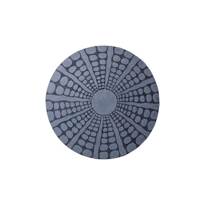 19" X 19" X 2" Sandstone, Fine Polished, Round With Stardust Pebble Finish - Wall Decor