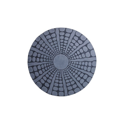 19" X 19" X 2" Sandstone, Fine Polished, Round With Stardust Pebble Finish - Wall Decor