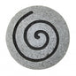 28" X 28" X 2" Gray Round Modern Spiral Wall Art