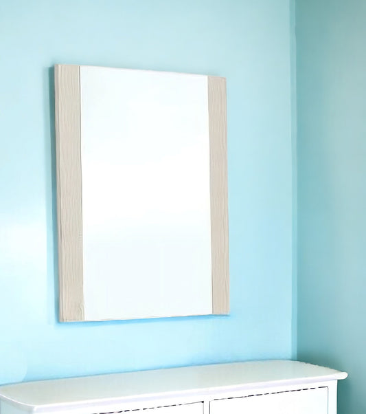 41" Beige Framed Dresser Mirror