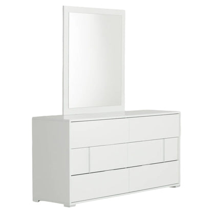 41" Beige Framed Dresser Mirror